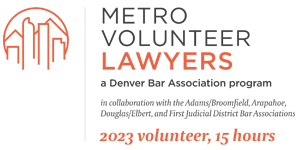 Metro Volunteer Lawyers 2023 Volunteer, 15 Hours